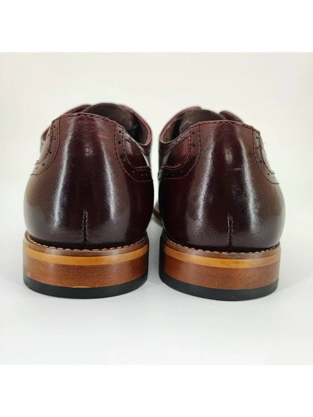 Stacy Adams Dunbar Wingtip Men's Size 9M Brown Leather Oxford Shoes 25064-601